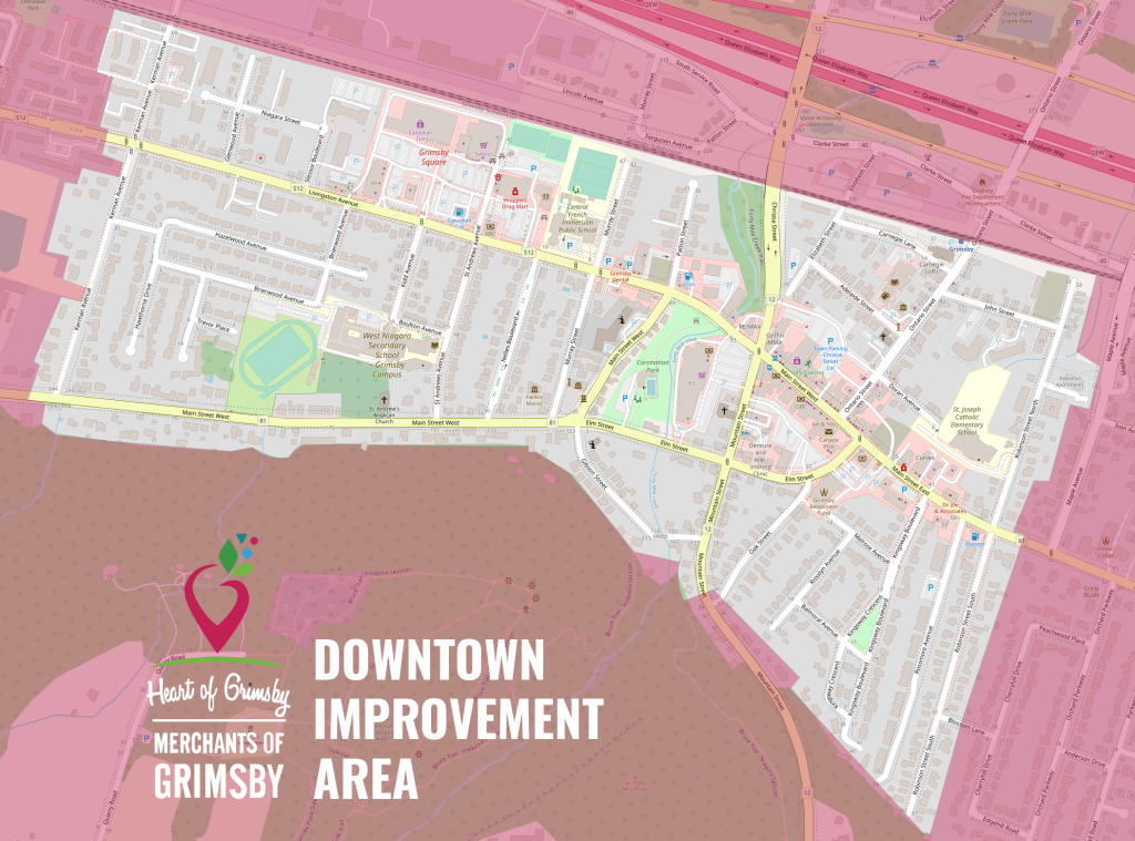 Map of the Downtown Improvement Area