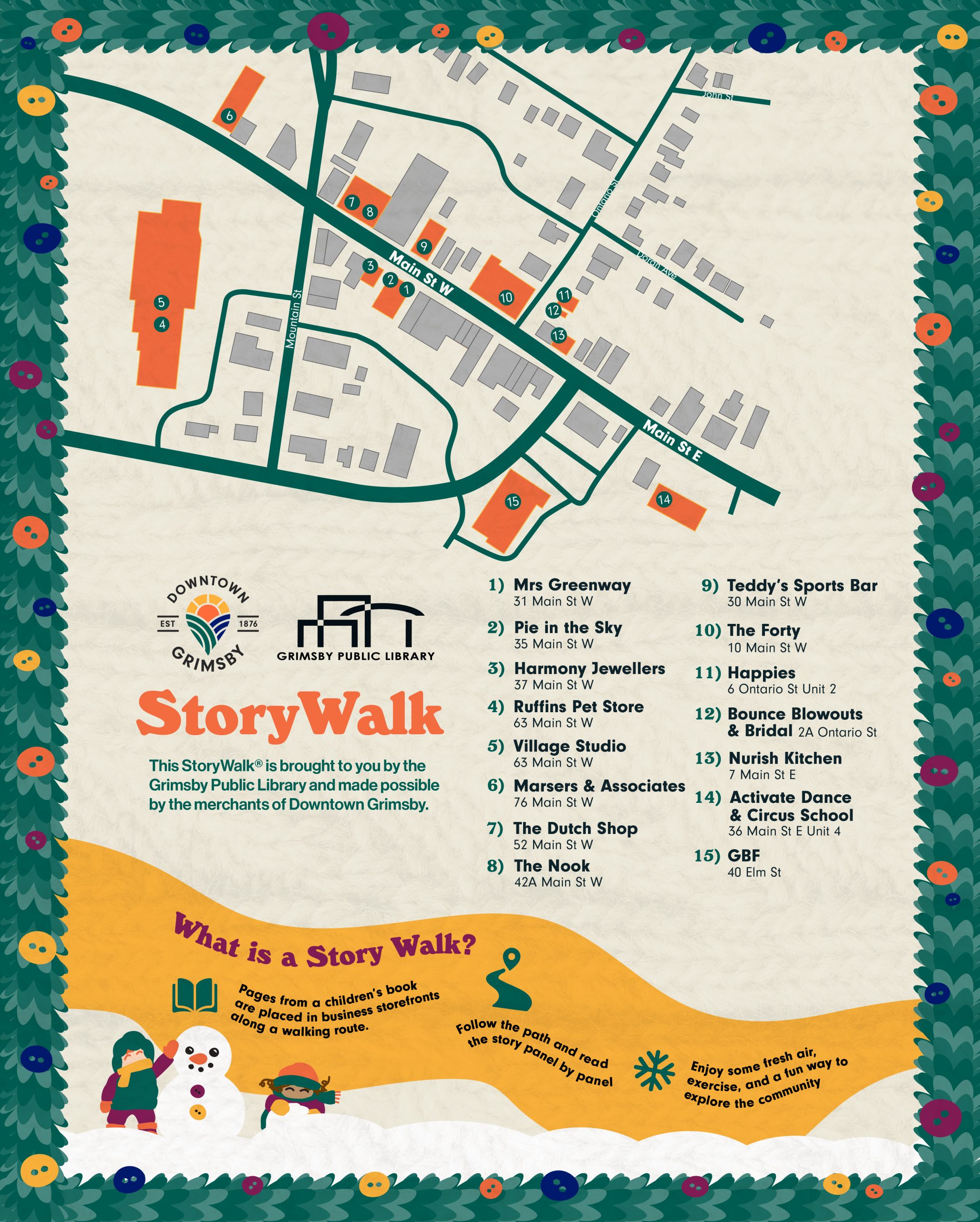 Winter StoryWalk 2025: “How Does Santa Go Down The Chimney?”